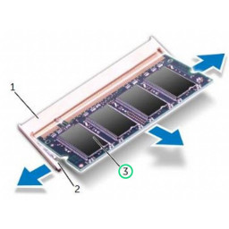 Замена модулей памяти Dell Inspiron 14R
